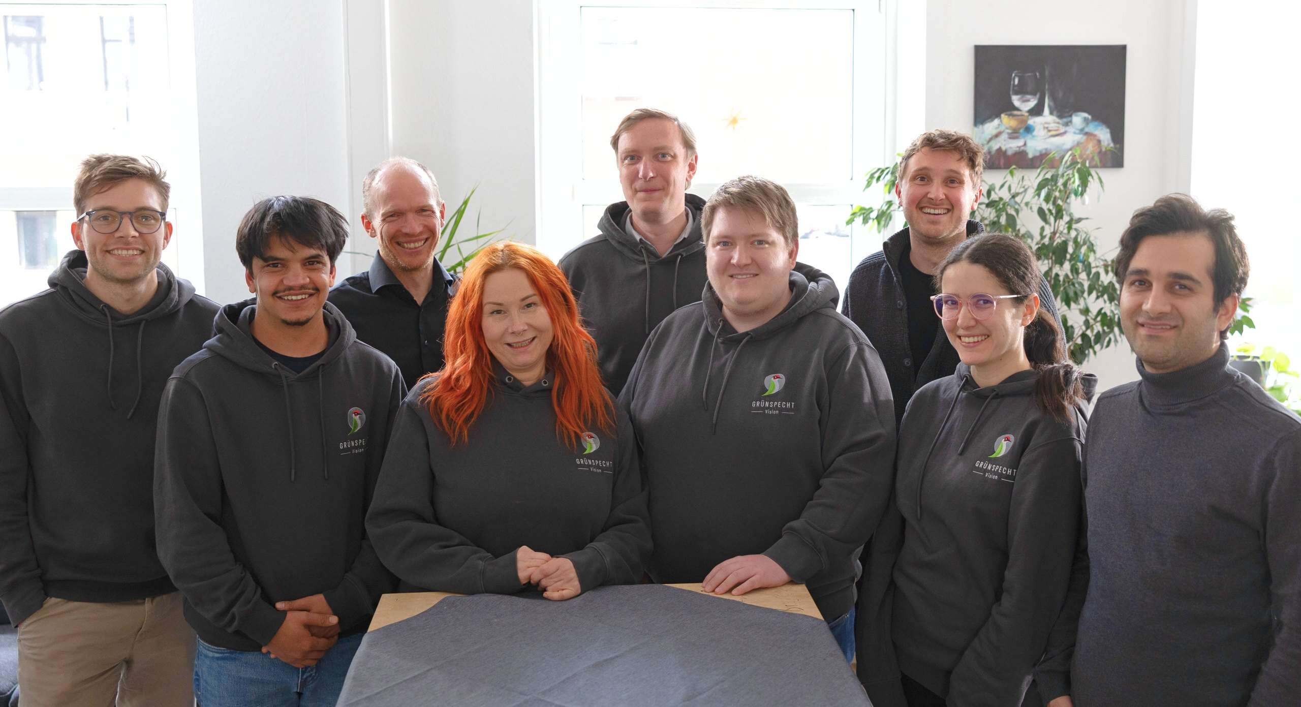 Das Team von Grünspecht Vision Labs in Dresden — Ingenieur:innen und Wissenschaftler:innen für industrielle Bildverarbeitung, KI-gestützte optische Inspektion und Computer Vision